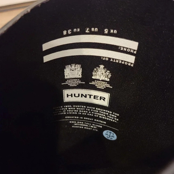 Hunter Original Tall Glossy Boots - Size 7 - Picture 5 of 9